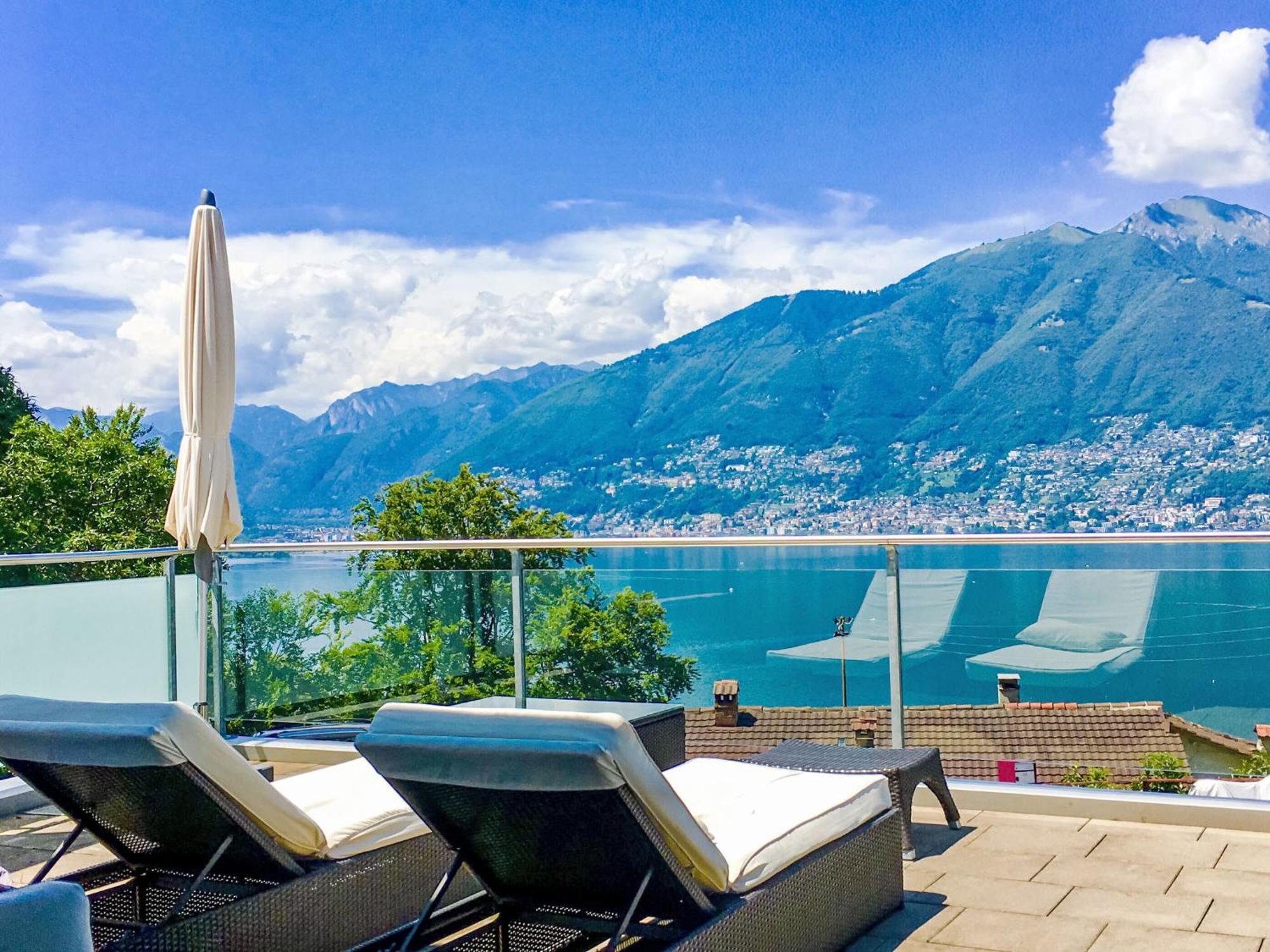 Apartment Vista Lago Maggiore 1-Floor Left By Interhome Gambarogno Εξωτερικό φωτογραφία