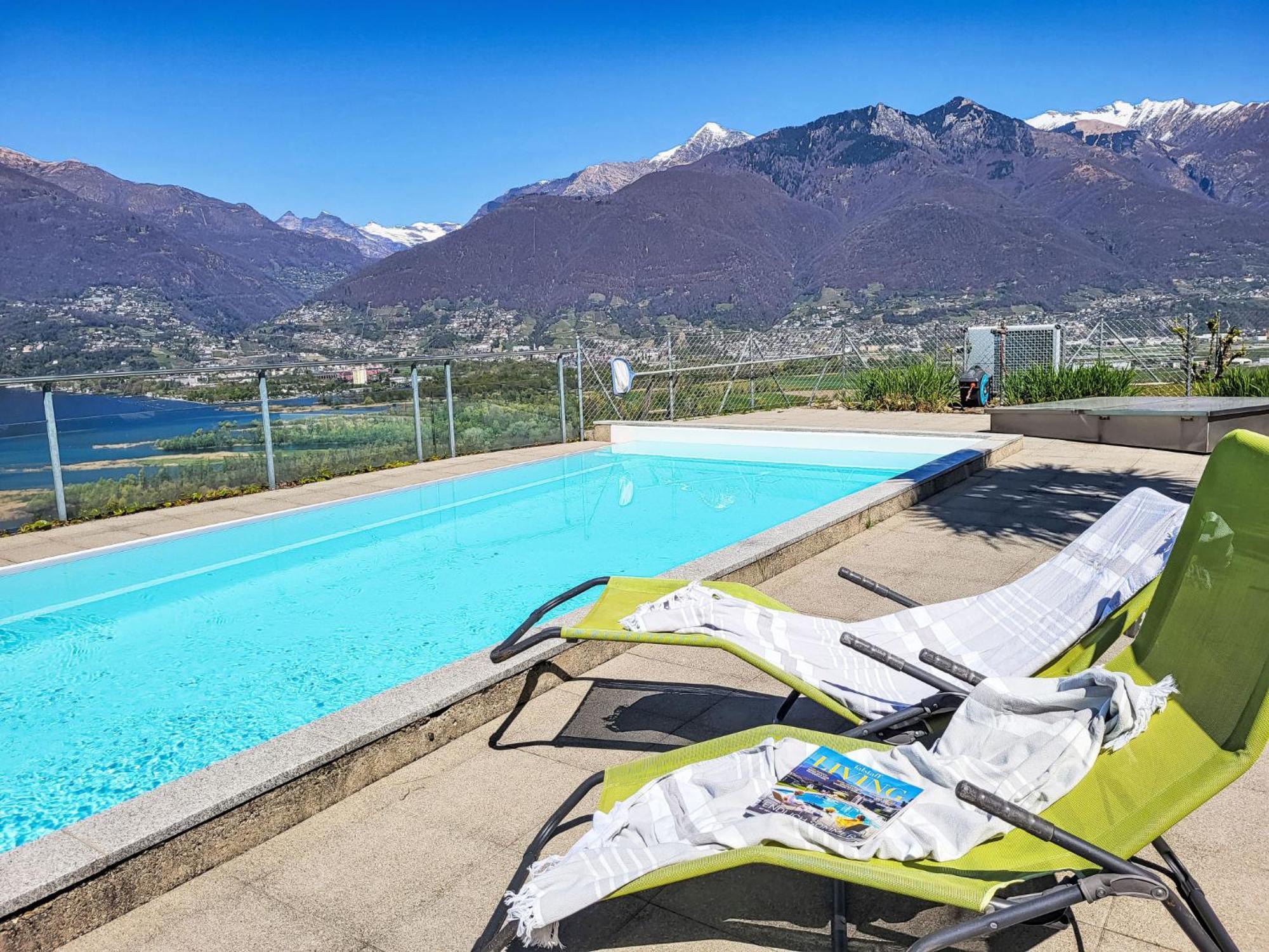 Apartment Vista Lago Maggiore 1-Floor Left By Interhome Gambarogno Εξωτερικό φωτογραφία